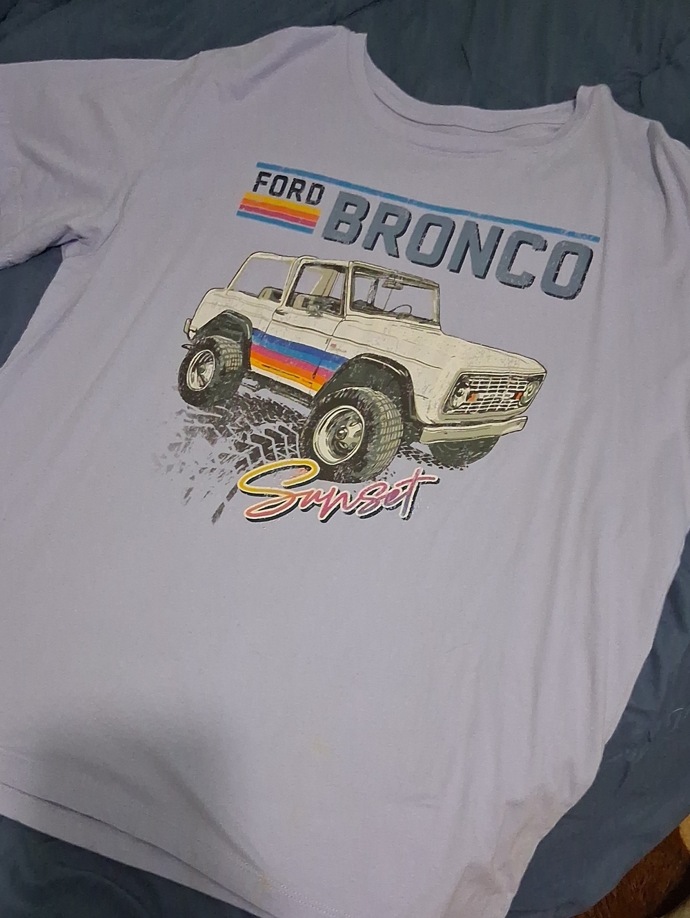 Ford Kids Sunset Bronco Tee in Lavender